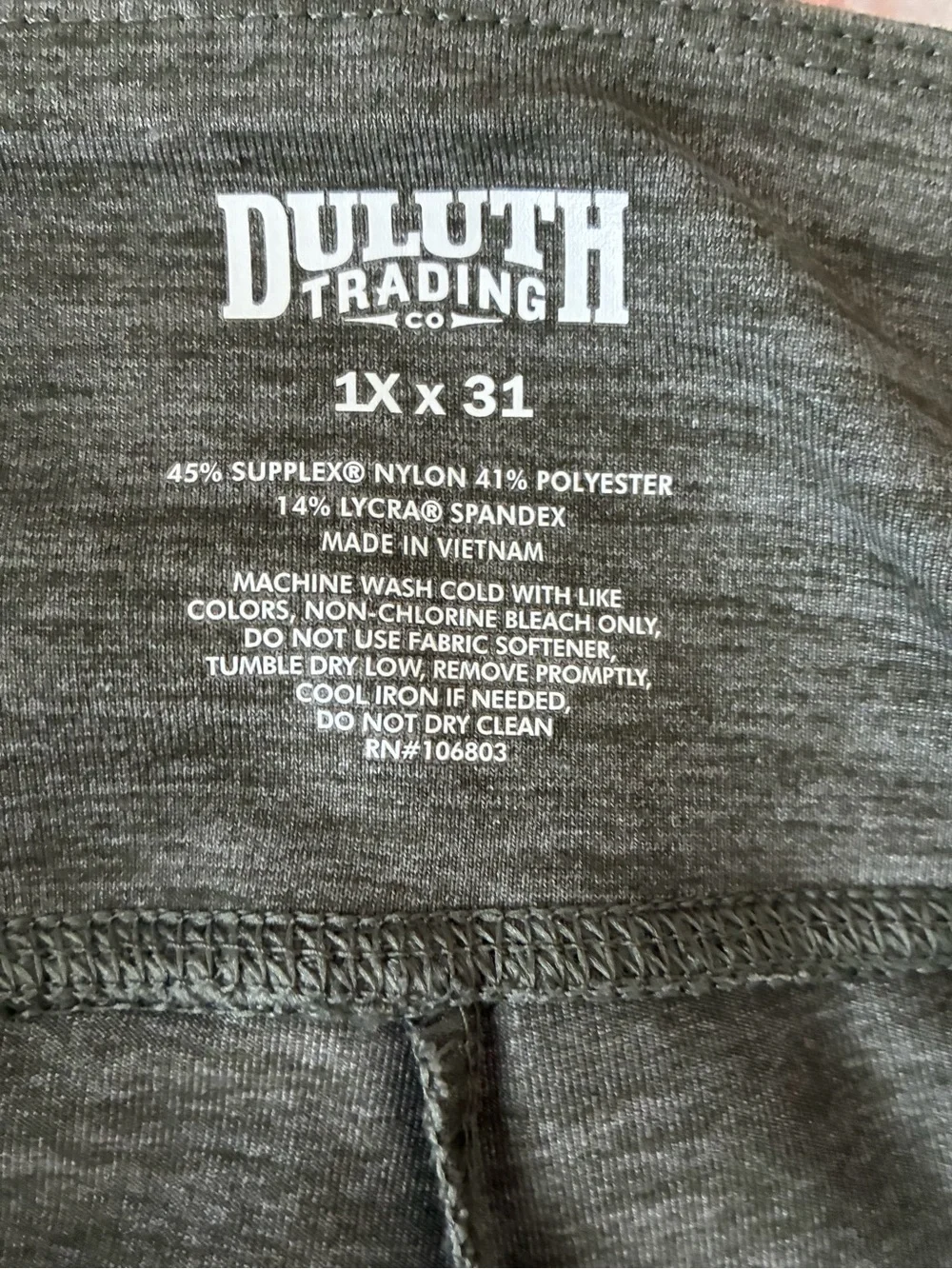 Duluth Trading Co Athletic Olive Pants - Size 1X